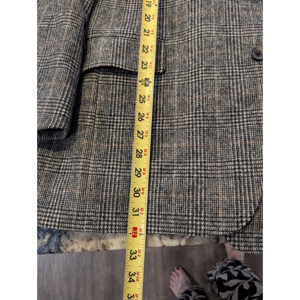 Jos A Bank Camel Hair Glen Plaid Sport Coat Blazer Jacket Brown Tan Men's 38r - Picture 6 of 8